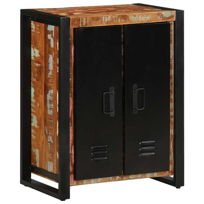 Aparador multicor 55x35x70 cm madeira maciça recuperada