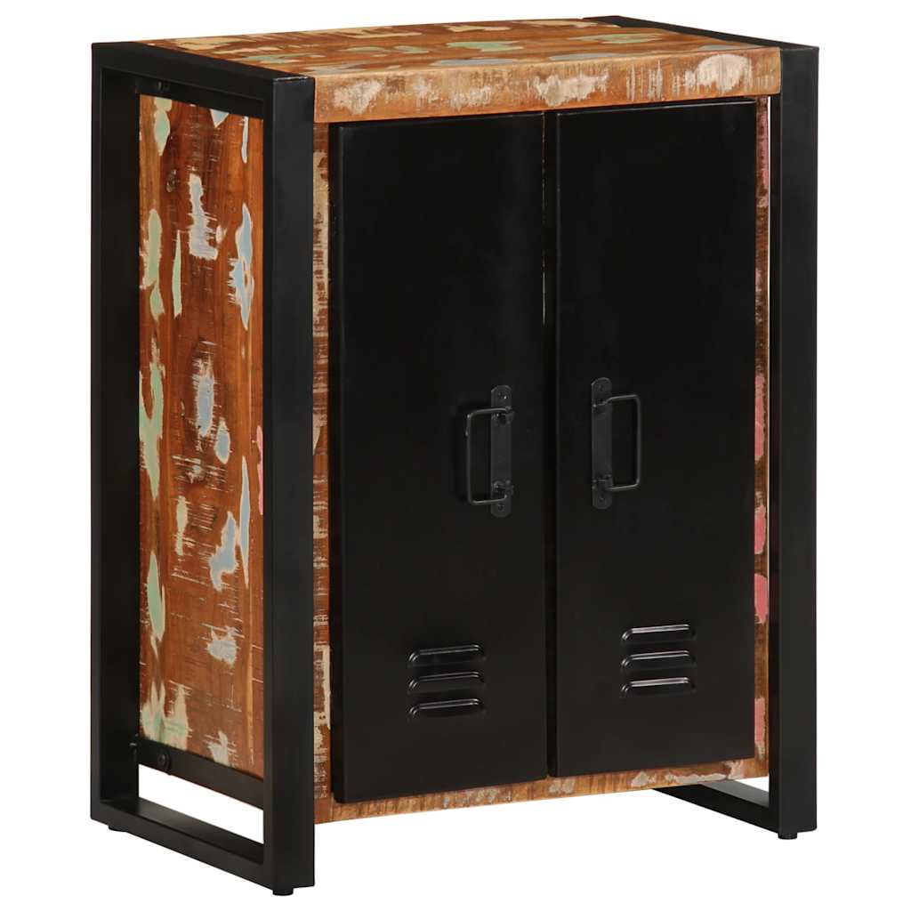 Aparador multicor 55x35x70 cm madeira maciça recuperada