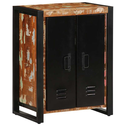 Aparador multicor 55x35x70 cm madeira maciça recuperada