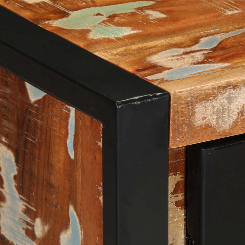 Aparador multicor 55x35x70 cm madeira maciça recuperada