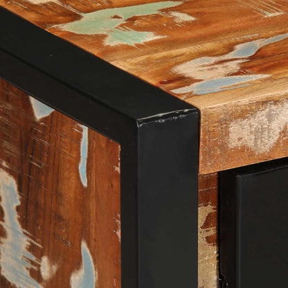 Aparador multicor 55x35x70 cm madeira maciça recuperada