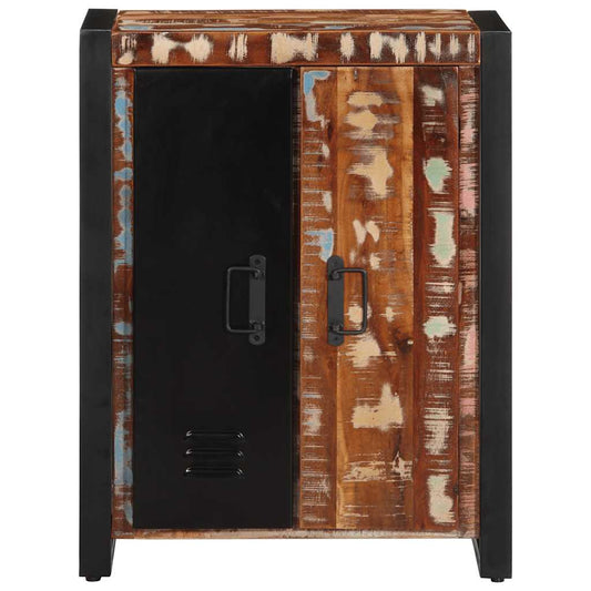 Aparador multicor 55x35x70 cm madeira maciça recuperada