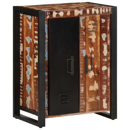 Aparador multicor 55x35x70 cm madeira maciça recuperada