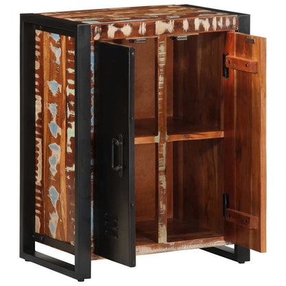 Aparador multicor 55x35x70 cm madeira maciça recuperada