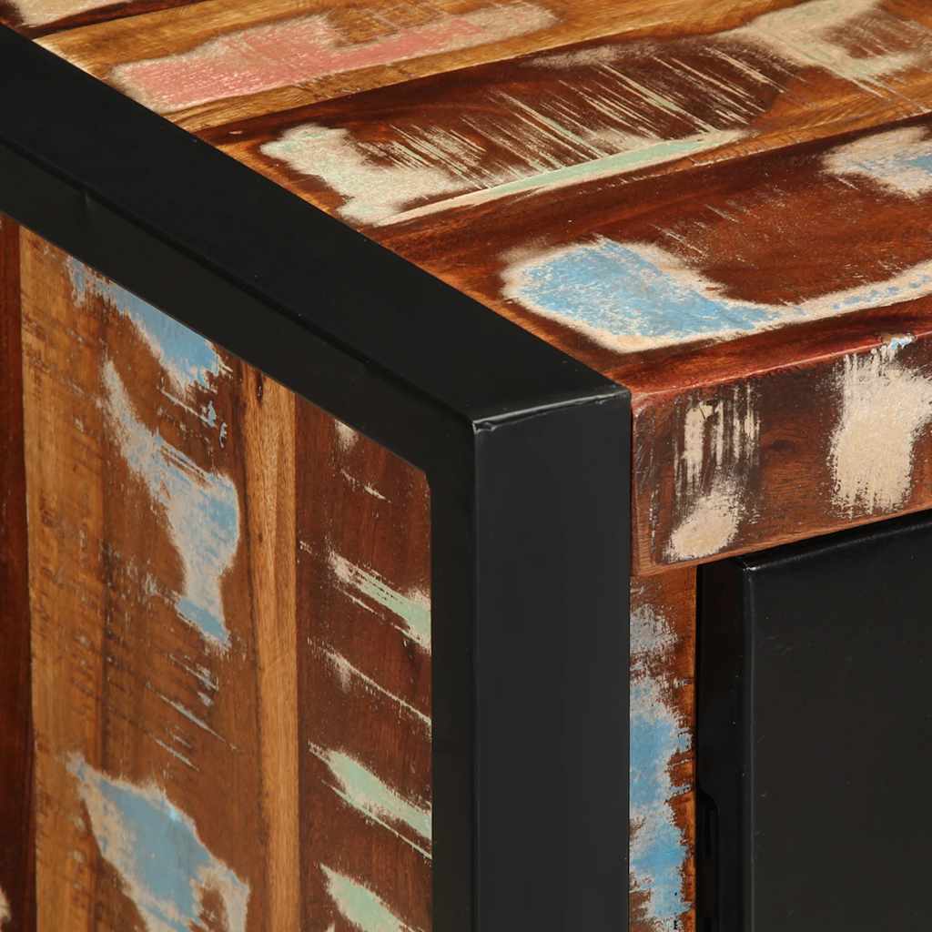 Aparador multicor 55x35x70 cm madeira maciça recuperada