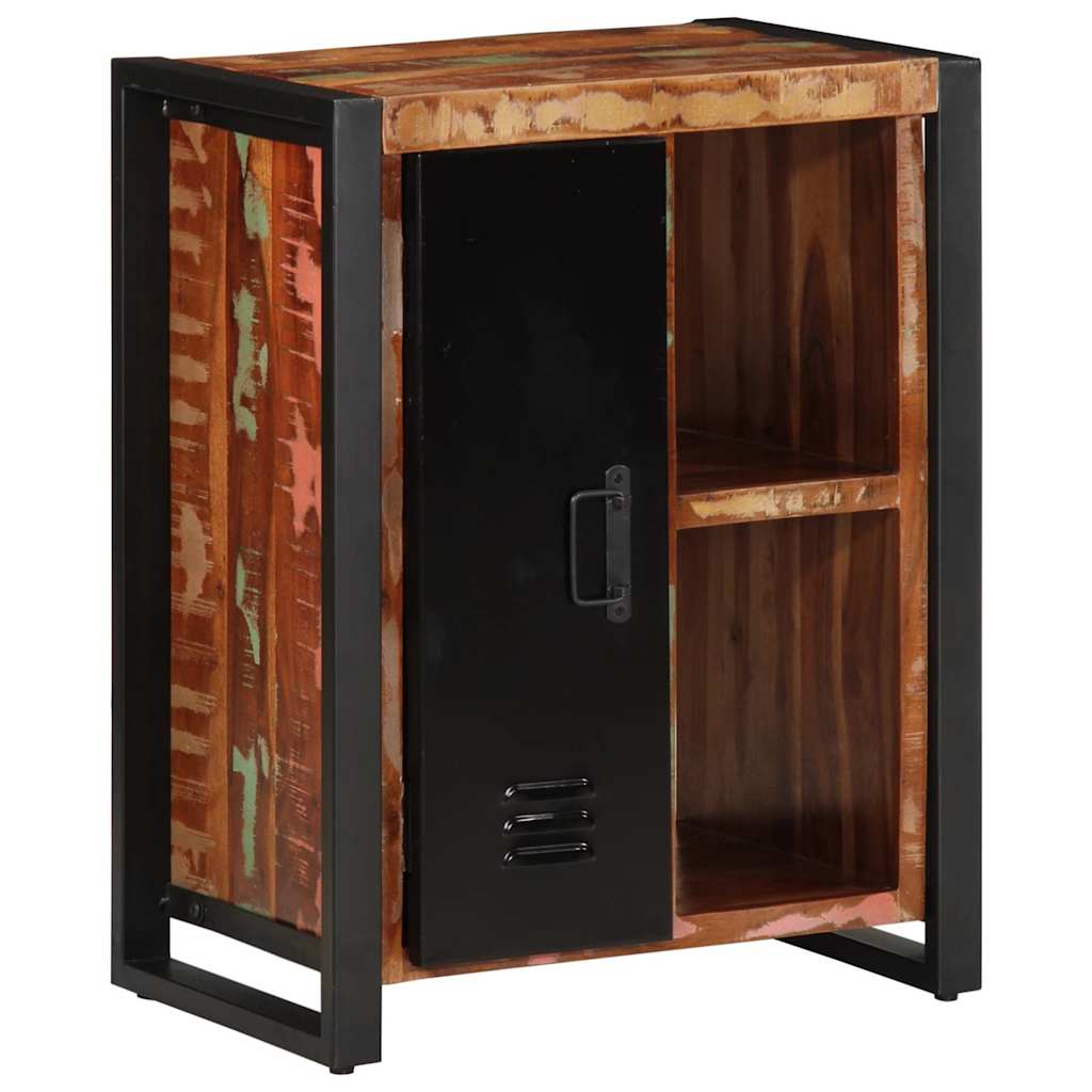 Aparador multicor 55x35x70 cm madeira maciça recuperada