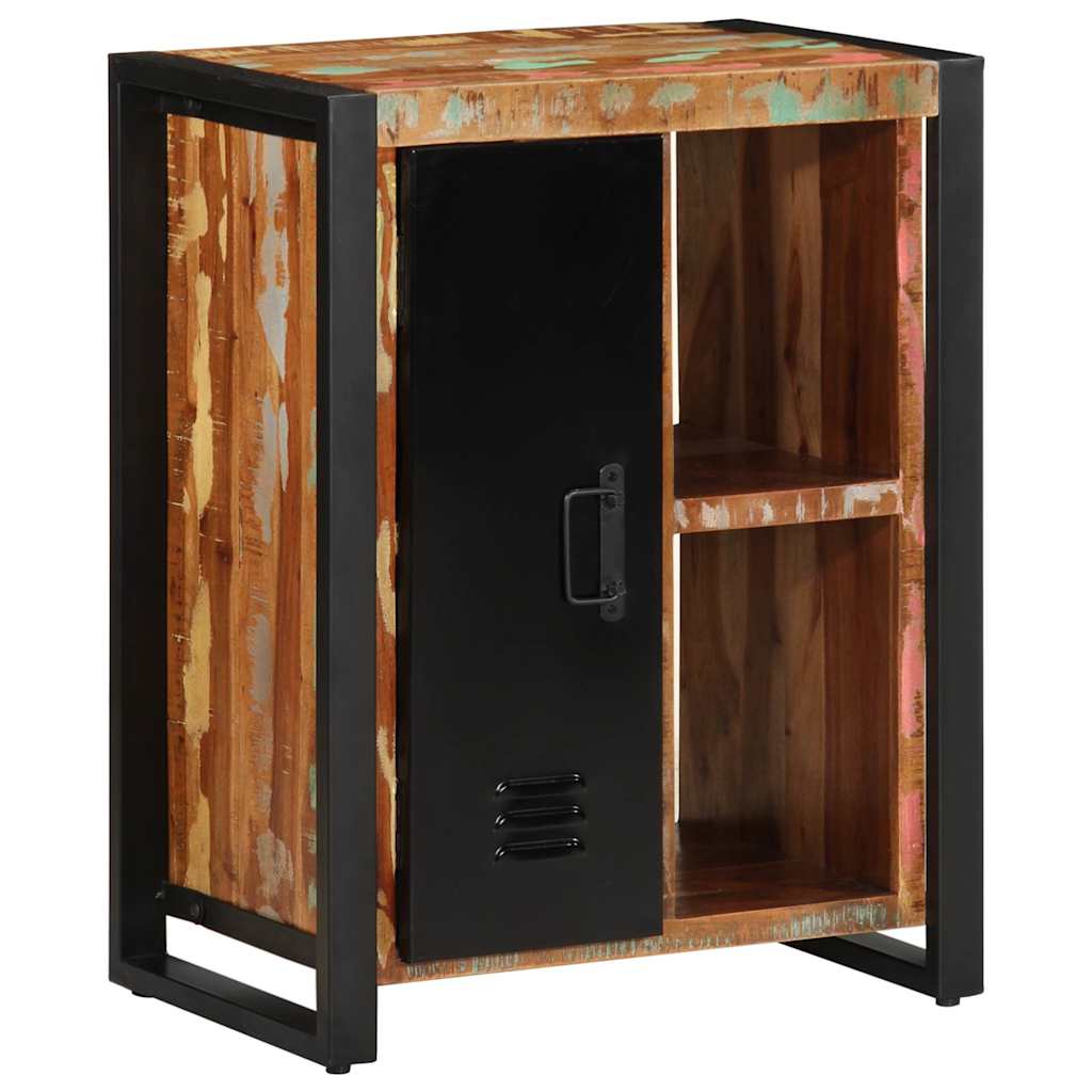 Aparador multicor 55x35x70 cm madeira maciça recuperada