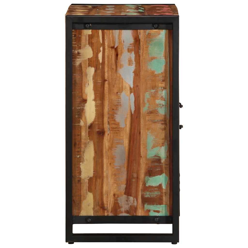 Aparador multicor 55x35x70 cm madeira maciça recuperada