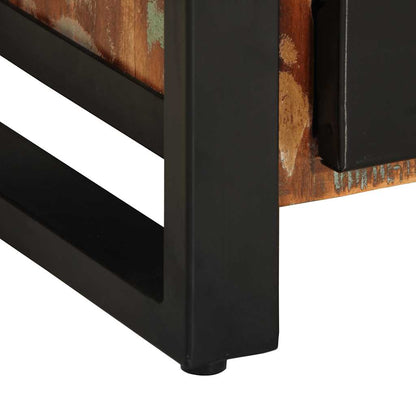 Aparador multicor 55x35x70 cm madeira maciça recuperada