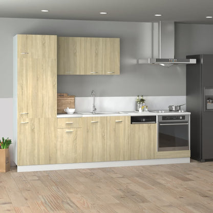 Conj. móveis de cozinha “Lyon” 7 pcs  carvalho sonoma