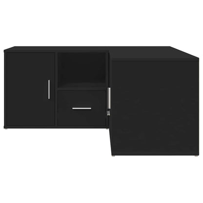 Armário de canto 160x40x45 cm derivados de madeira preto