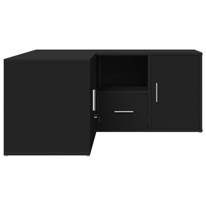 Armário de canto 160x40x45 cm derivados de madeira preto