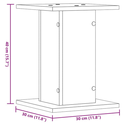 Suportes p/ plantas 2 pcs 30x30x40 cm derivados madeira branco