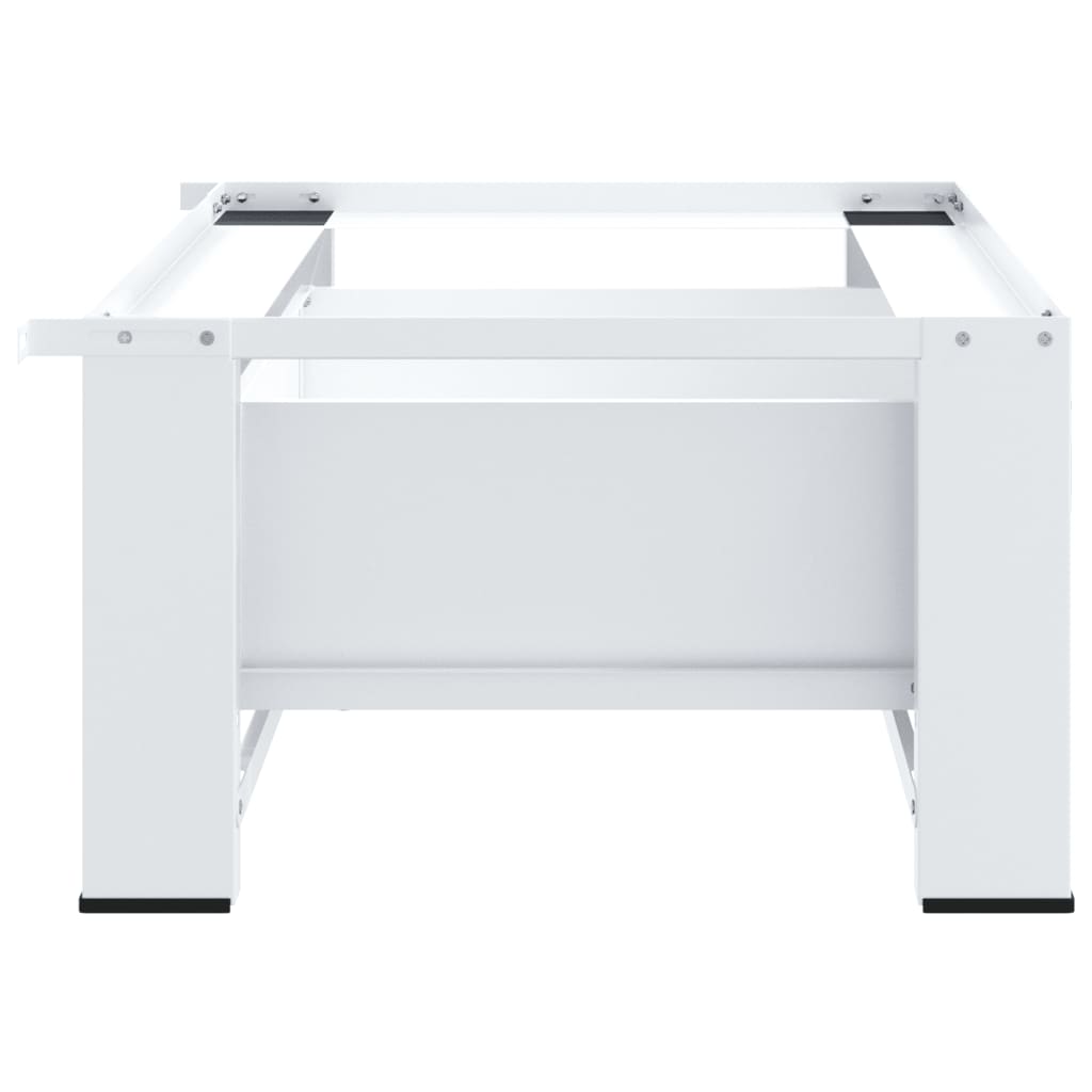 Pedestal para máquina de lavar roupa com gaveta branca