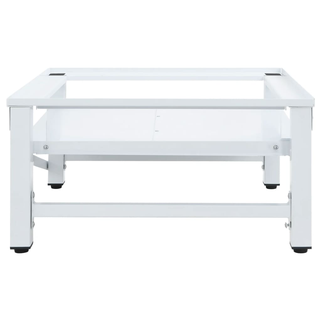 Suporte máquina lavar c/ prateleira extraível branco