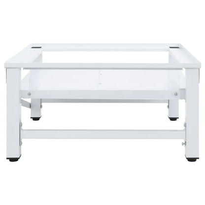 Suporte máquina lavar c/ prateleira extraível branco