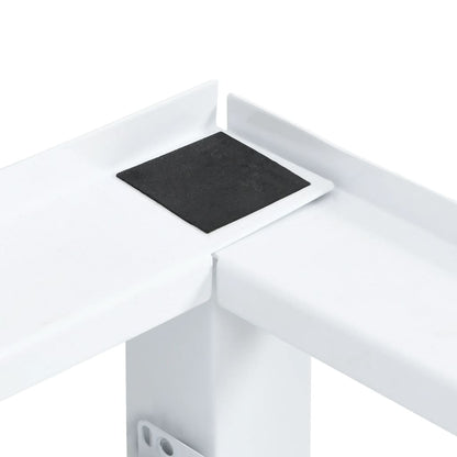 Suporte máquina lavar c/ prateleira extraível branco
