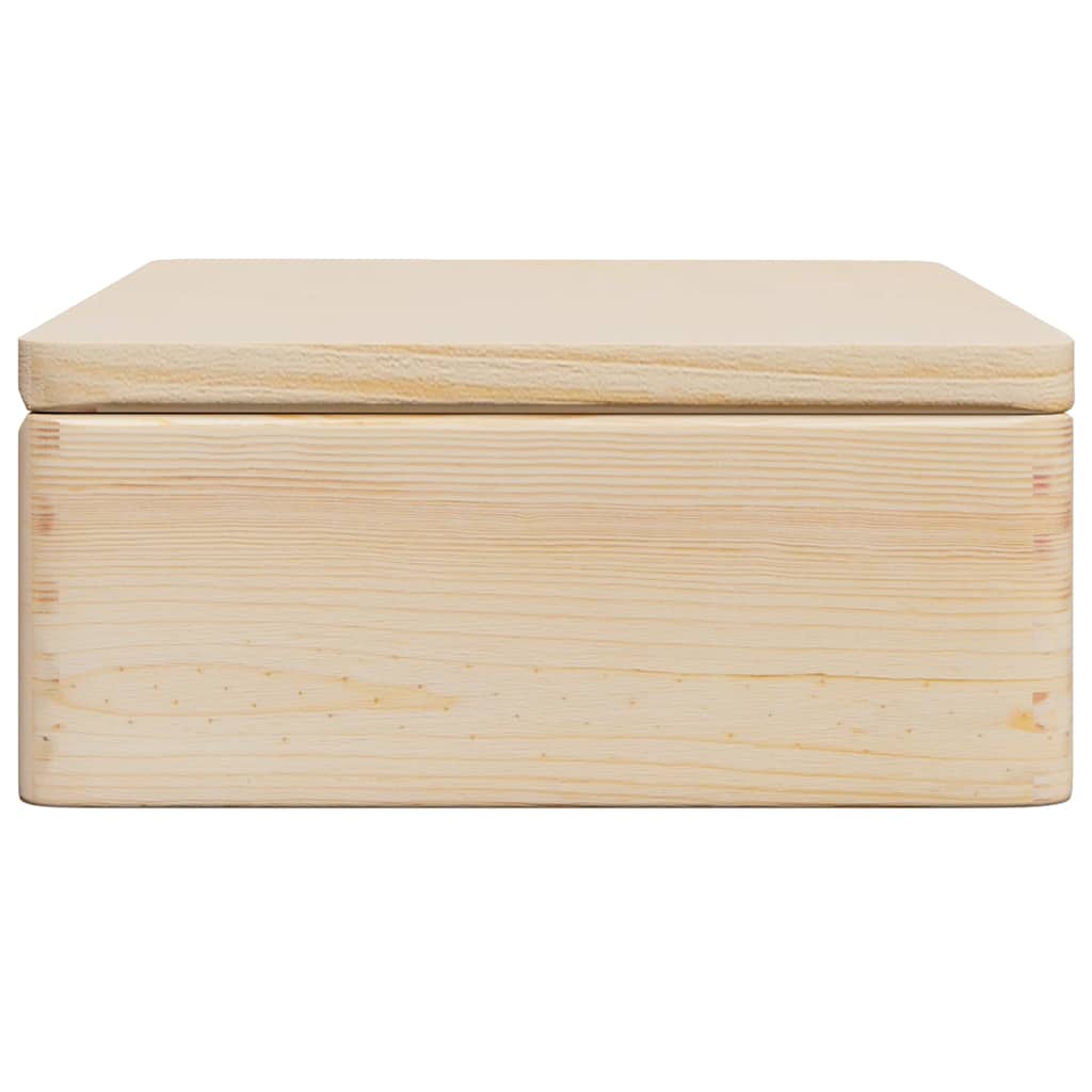 Caixa de madeira com tampa 40x30x13 cm pinho de madeira maciça