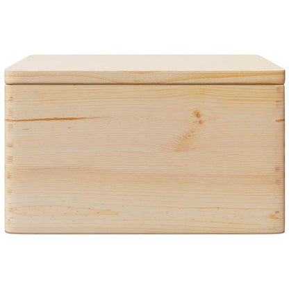Caixa de madeira com tampa 40x30x23 cm pinho de madeira maciça