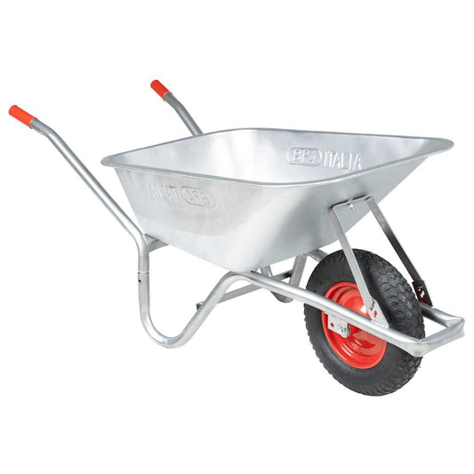 Carrinho de mão 90 l 150 kg aço galvanizado e plástico
