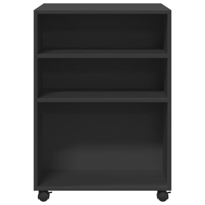 Mesa de apoio c/ rodas 55x60x78 cm derivados de madeira preto