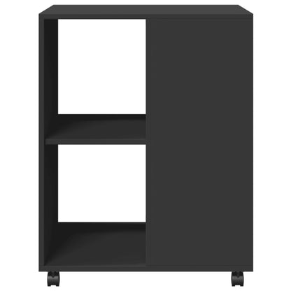 Mesa de apoio c/ rodas 55x60x78 cm derivados de madeira preto