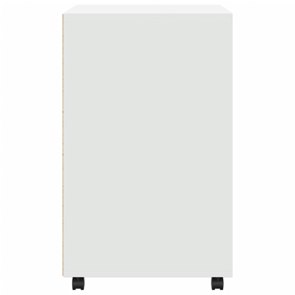 Móvel com rodas 60x48x81 cm derivados de madeira branco