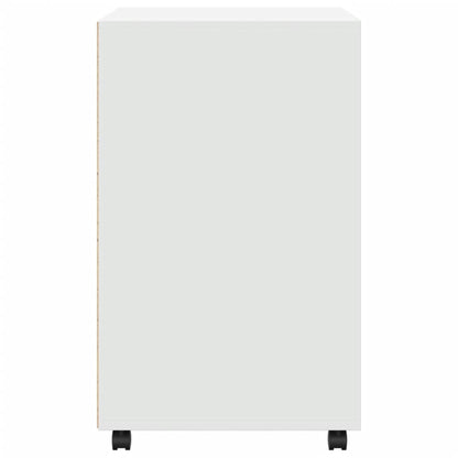 Móvel com rodas 60x48x81 cm derivados de madeira branco