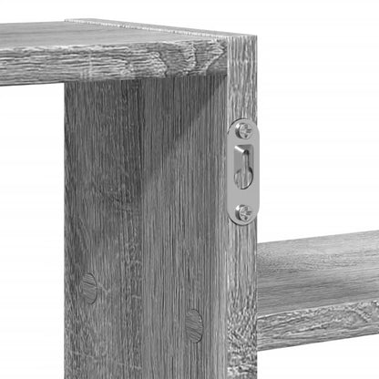 Prateleira parede 104x15x49cm derivados madeira cinzento sonoma