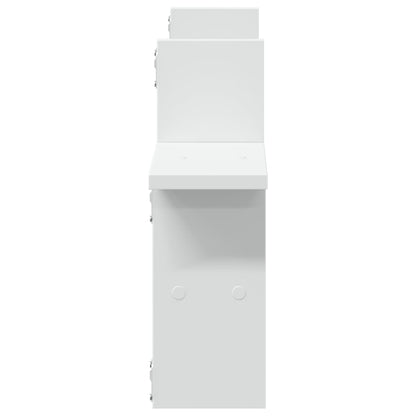 Prateleiras de parede 2 pcs 38x12x38cm derivados madeira branco
