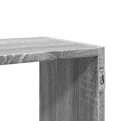 Prateleira parede 100x25x50 cm deriv. de madeira cinza sonoma
