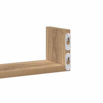 Prateleiras de parede 3pcs derivados madeira carvalho artisiano