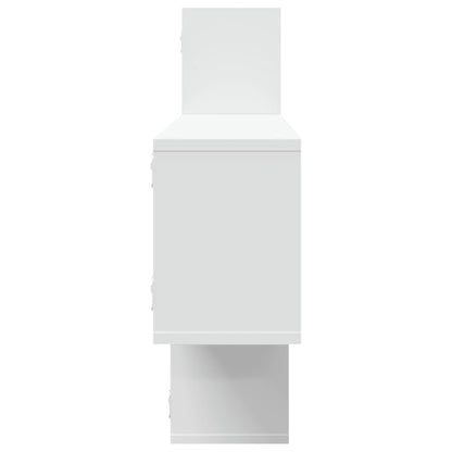 Prateleira de parede 167,5x18x68 cm derivados de madeira branco