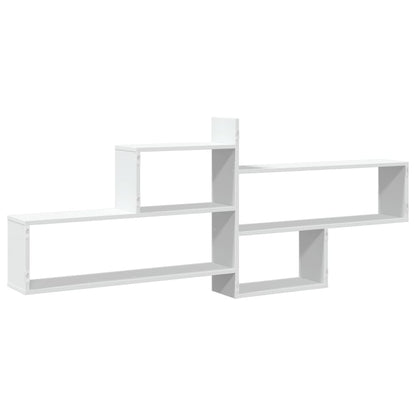 Prateleira de parede 167,5x18x68 cm derivados de madeira branco
