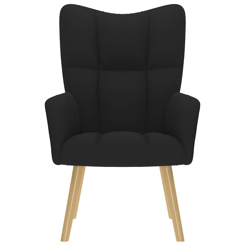 Cadeira de descanso tecido preto