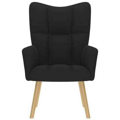 Cadeira de descanso tecido preto