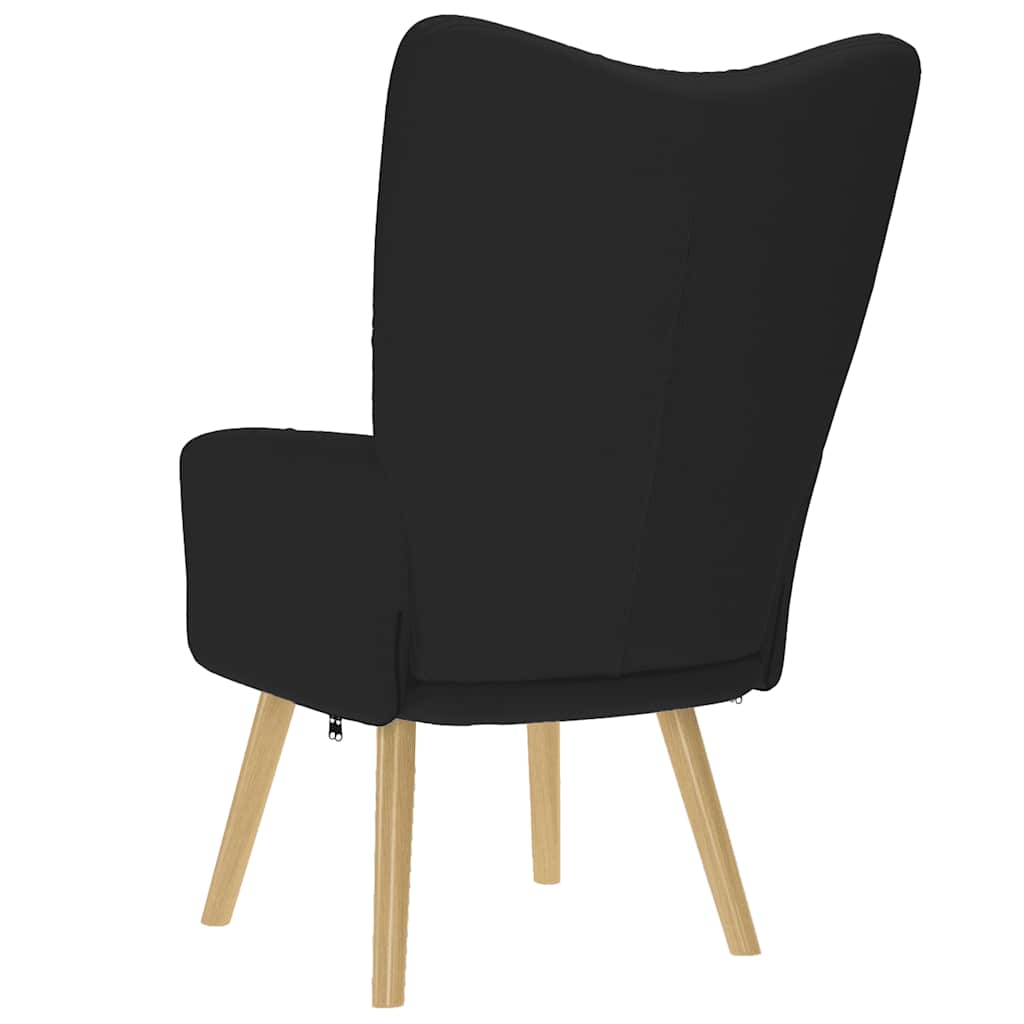 Cadeira de descanso tecido preto