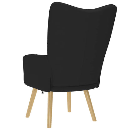 Cadeira de descanso tecido preto