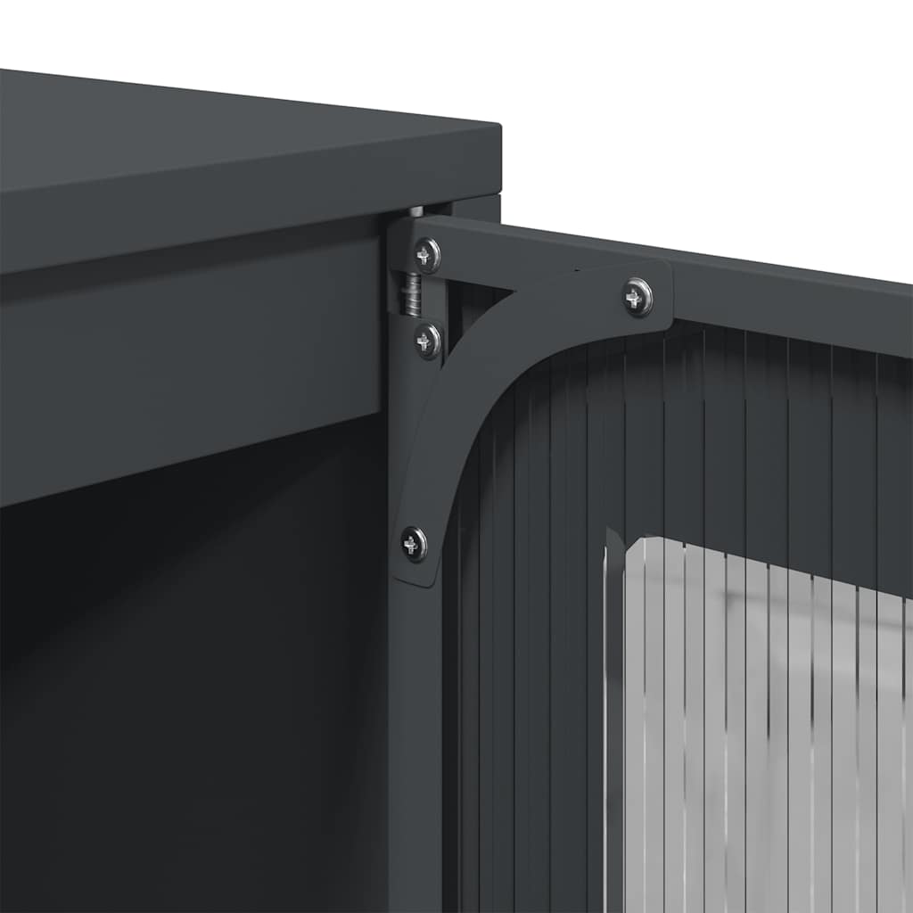 Aparador alto 68x39x107 cm aço antracite