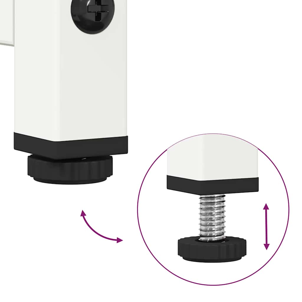Aparador alto 68x39x107 cm aço branco