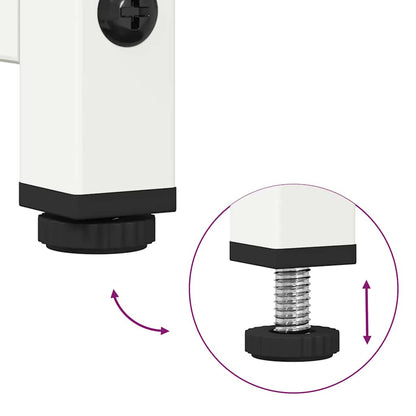 Aparador alto 68x39x107 cm aço branco