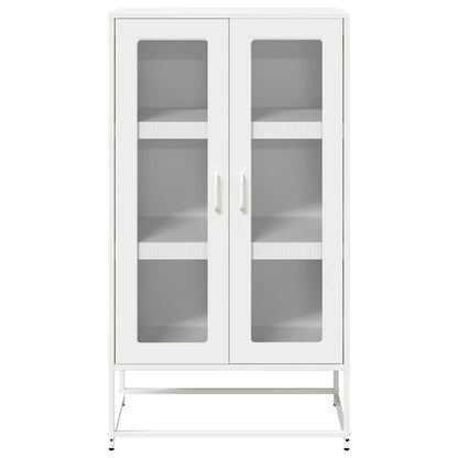 Aparador alto 68x39x123 cm aço branco