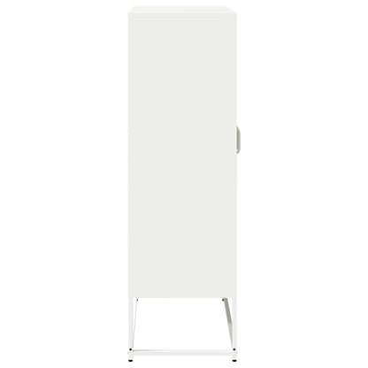 Aparador alto 68x39x123 cm aço branco