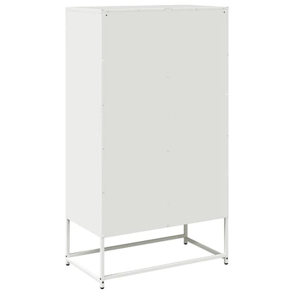 Aparador alto 68x39x123 cm aço branco