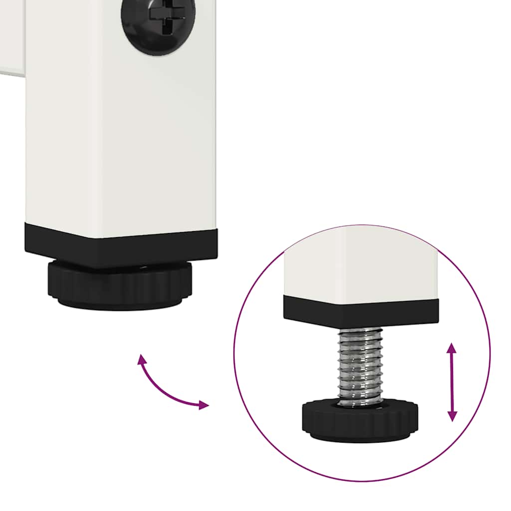 Aparador alto 68x39x123 cm aço branco