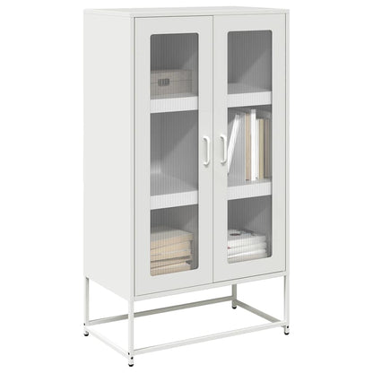 Aparador alto 68x39x123 cm aço branco