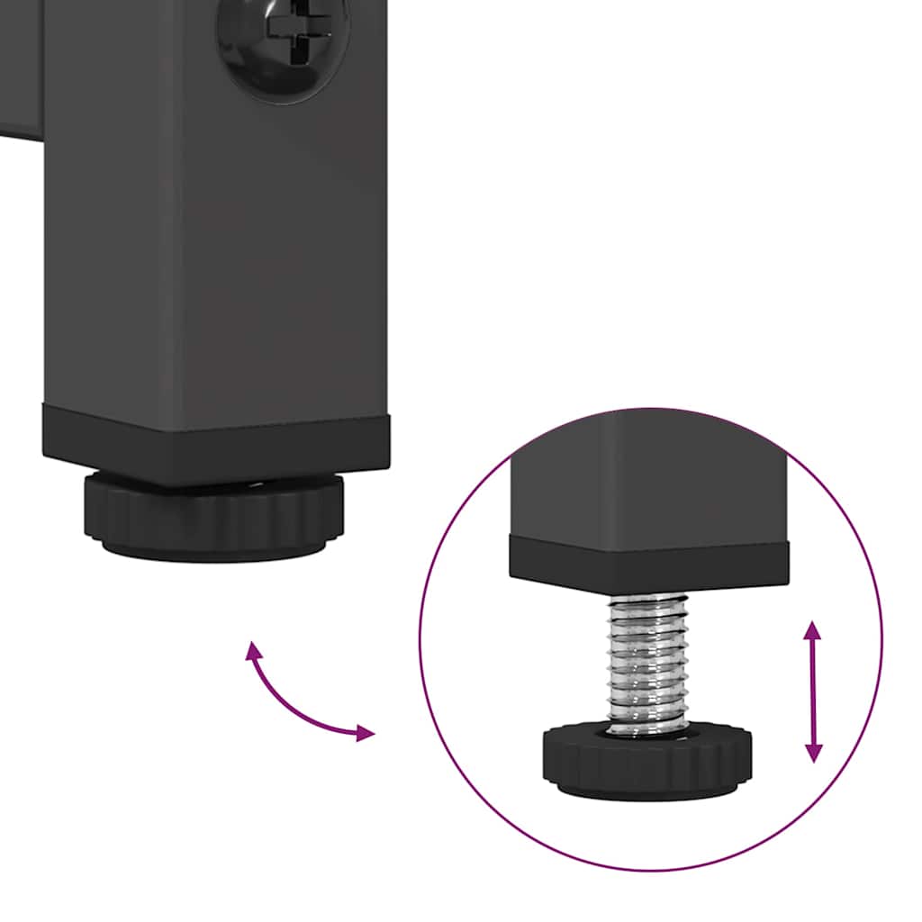 Móvel alto 68x39x111,5 cm aço preto