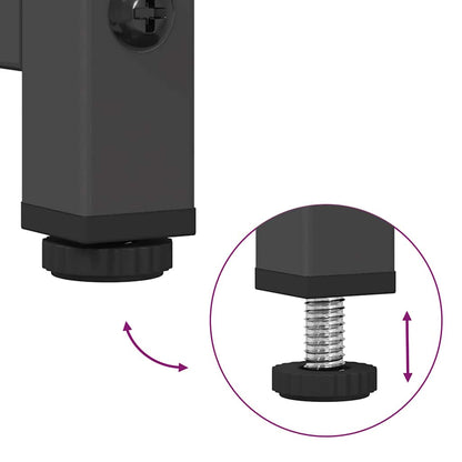 Móvel alto 68x39x111,5 cm aço preto