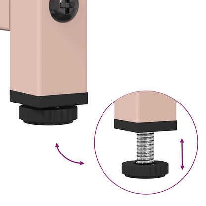 Móvel alto 68x39x111,5 cm aço rosa