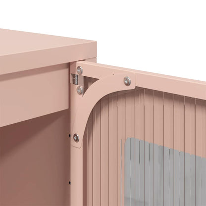 Móvel alto 68x39x111,5 cm aço rosa